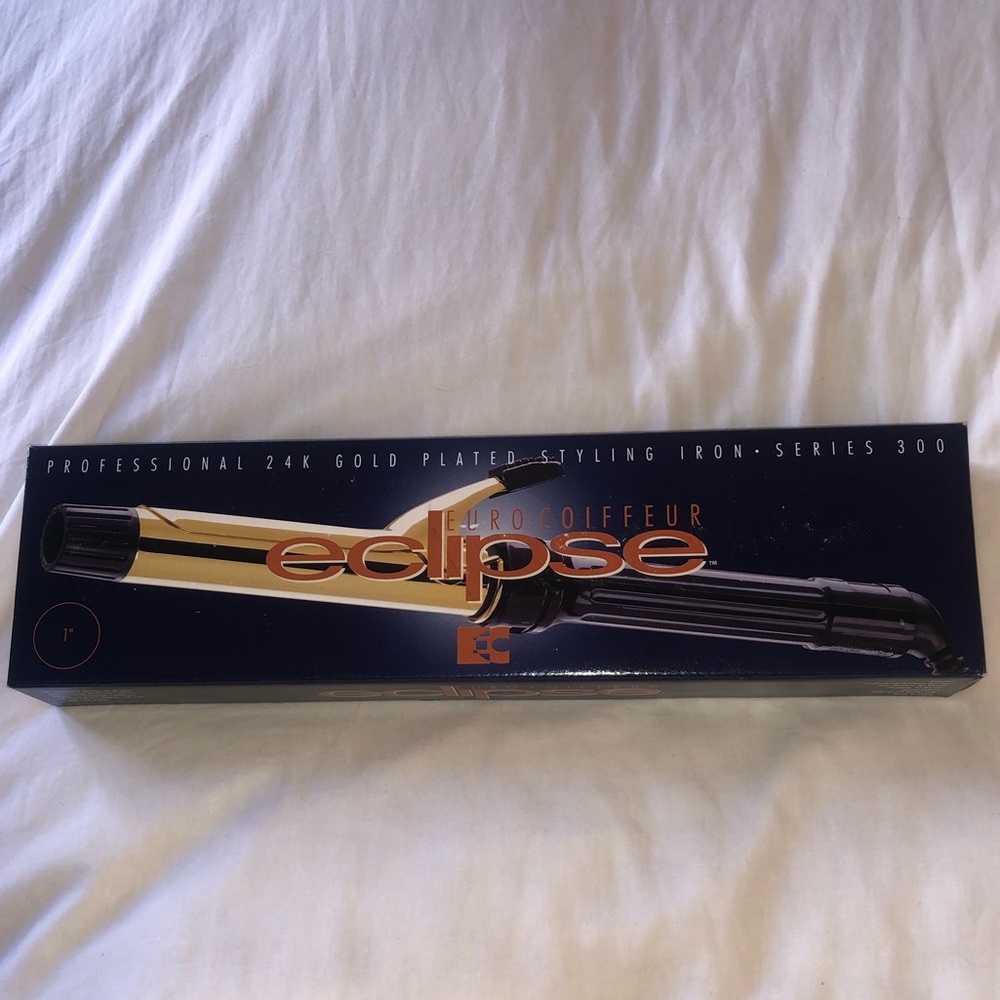 Eclipse 24K Gold-Plated Curling Styling Iron (1")